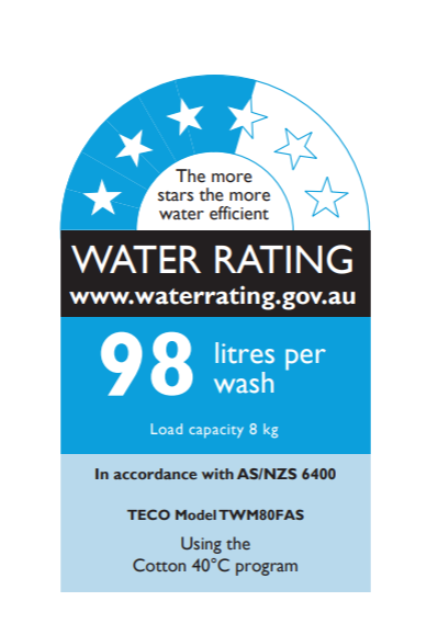 TECO 8kg Inverter Front Load Washing Machine 4satr MEPS TWM80FBW available in VIC / QLD / WA