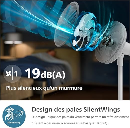 Philips Pedestal Fan 2000 Series High-Performance Cooling with Quiet Operation