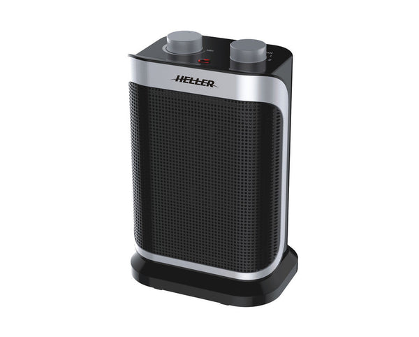 Heller 1500W Black Ceramic Oscillating Fan Heater