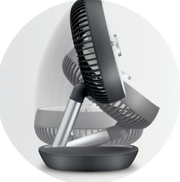 Breville Pop Fan Foldable Rechargeable Fan 360° air delivery and 4 speeds