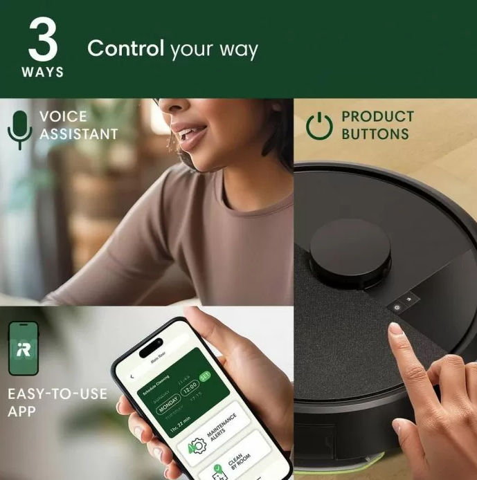 iRobot Roomba 105 Combo Robot Black Y311000