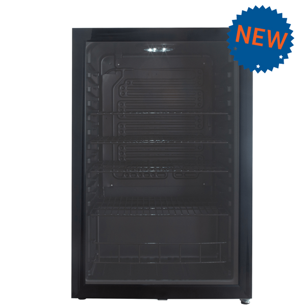TECO 133L Single Door Backbar Black Bar Fridge available in all states