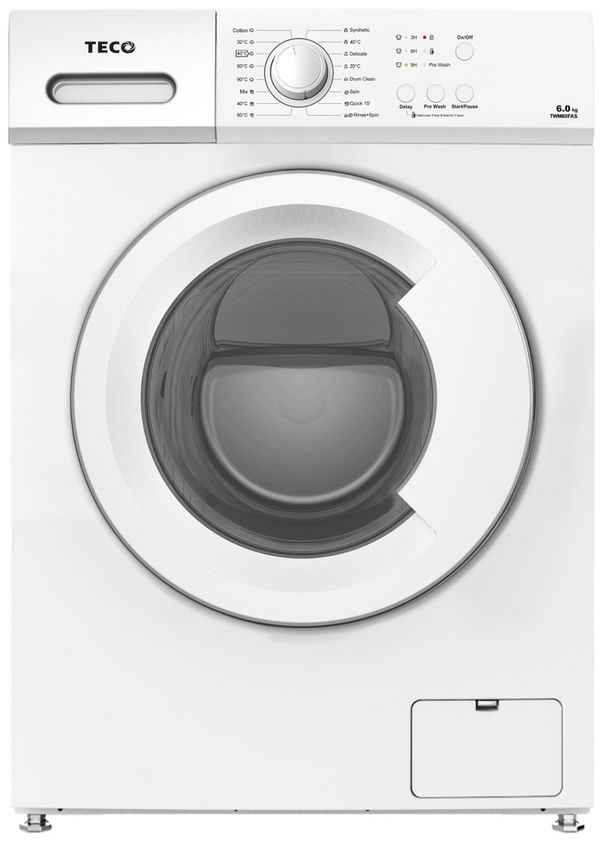 TECO 6Kg White Front Load Clothes Washing Machine available in all states