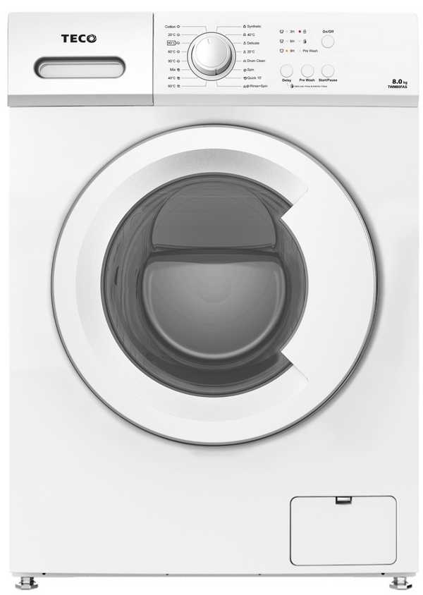 TECO 8Kg White Front Load Clothes Washing Machine available in all states