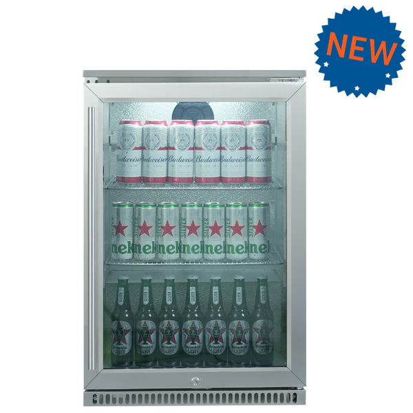 TECO 118L Single Door Alfresco Stainless Steel Bar Fridge available in all states
