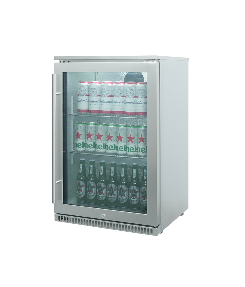 TECO 118L Single Door Alfresco Stainless Steel Bar Fridge available in all states