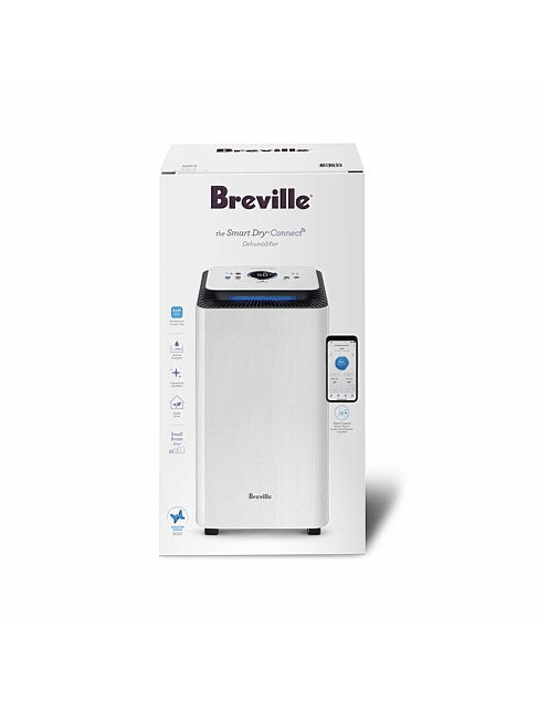 Breville LAD208WHT Air Dehumidifier 10L with Wi-Fi.
