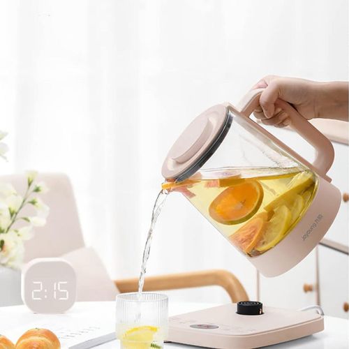 Joyoung Electric Glass Kettle with Tea Basket Multifunction Cooking Boiler 1.5L