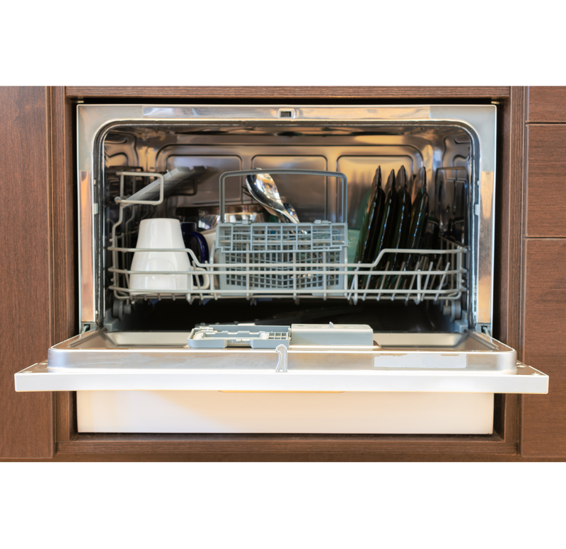 TECO- 6 Place 55cm Free standing Benchtop silver Dishwasher TDW06SCM 7 wash programs