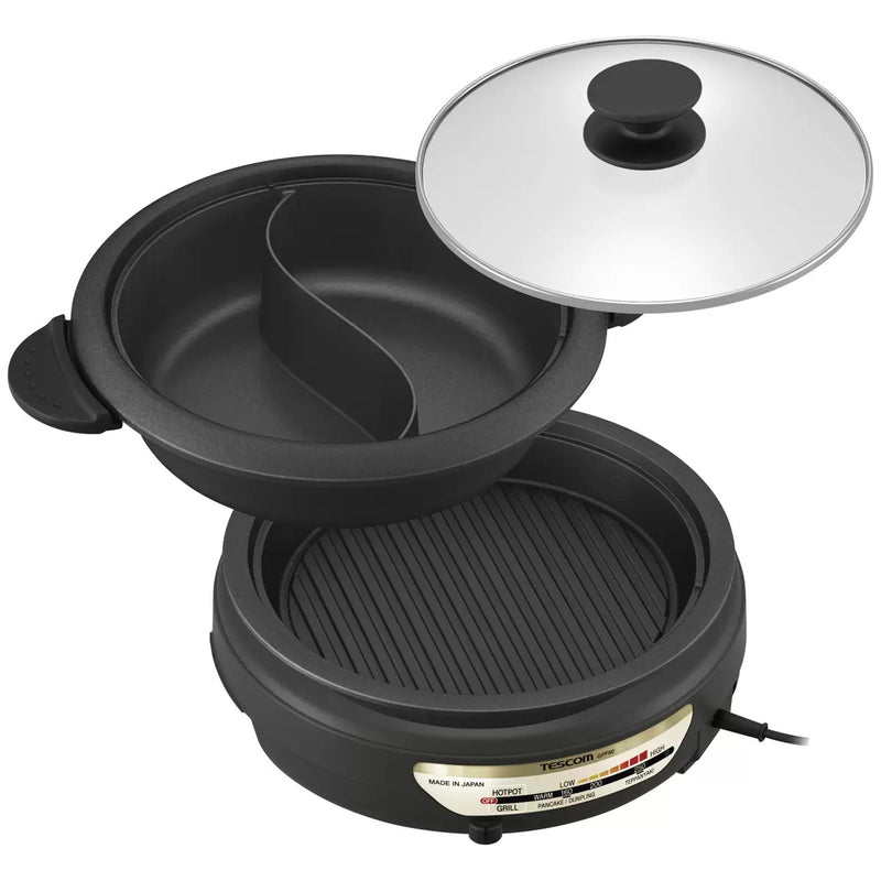 Tescom GPF60AU Hot Pot / Grill + PT6 Takoyaki Plate Set (3-in-1) Electric Cooker