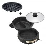 Tescom GPF60AU Hot Pot / Grill + PT6 Takoyaki Plate Set (3-in-1) Electric Cooker