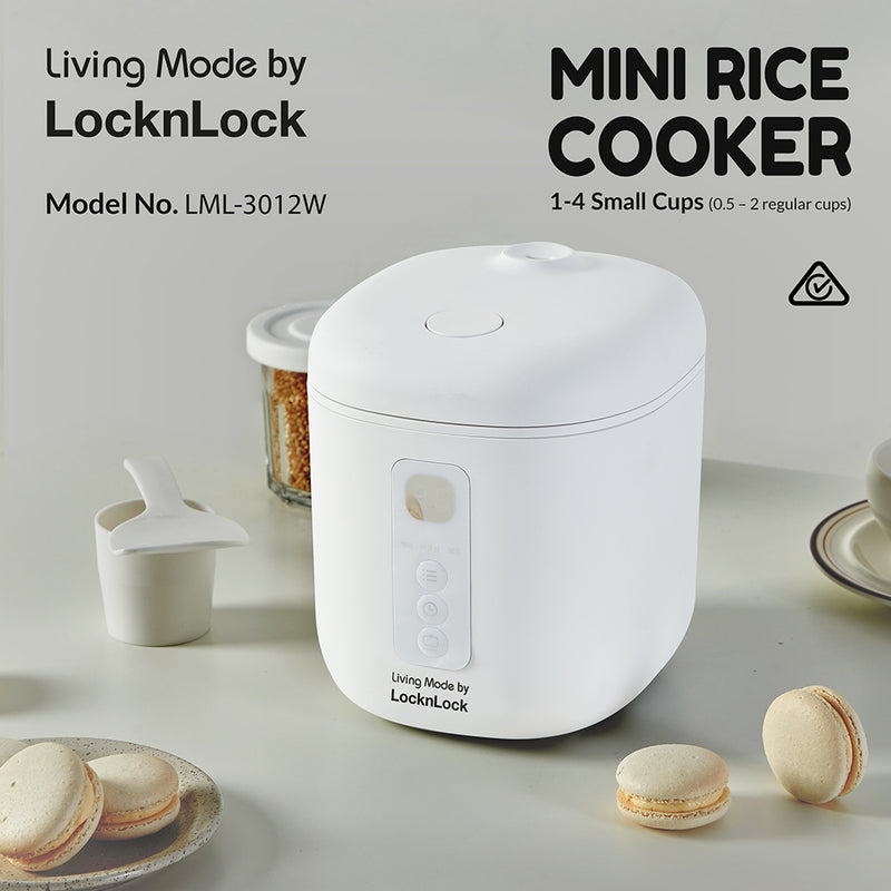 Living Mode by LocknLock LML-3012W Mini Rice Cooker