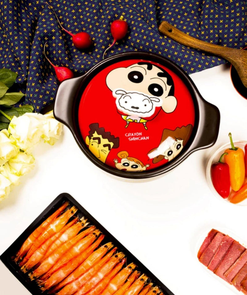 Bear Crayon 2.5L Shin-Chan Heat-Resistant Casserole with Lid TGKIT002984