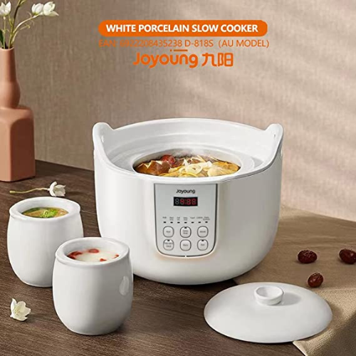 Joyoung Baiyuzhan White Porcelain 1.8L Stew Pot D-818S