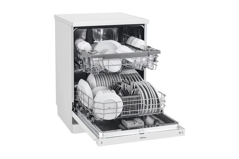 LG XD5B14WH 14 place LG QuadWash White Dishwasher 14 place LG Quad Was
